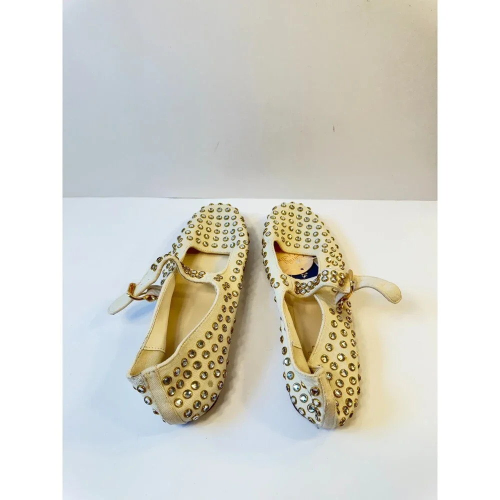 Camila Coelho X Revolve Princess Flats Ivory US 7.5 - Picture 5 of 5